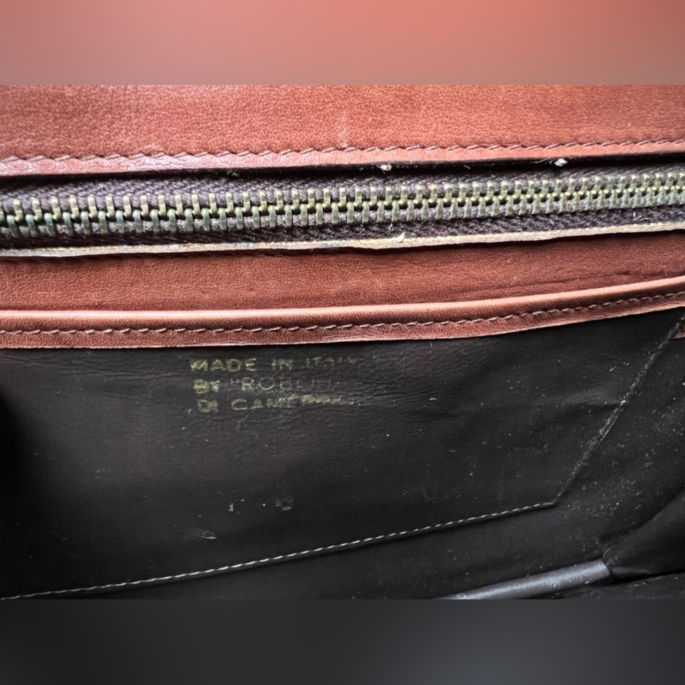 Roberta Di Camerino shoulder purse 70s leather - Picture 8 of 10